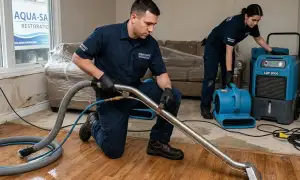Emergency water damage service widget for Hampton, VA water damage restoration company