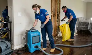 Flood cleanup services in Hampton, VA for water damage restoration professionals